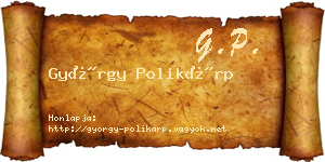 György Polikárp névjegykártya